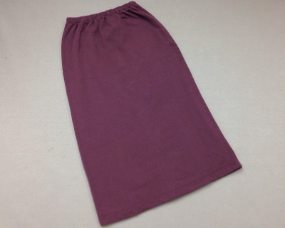 Wms Long Slit Skirt Eggplant